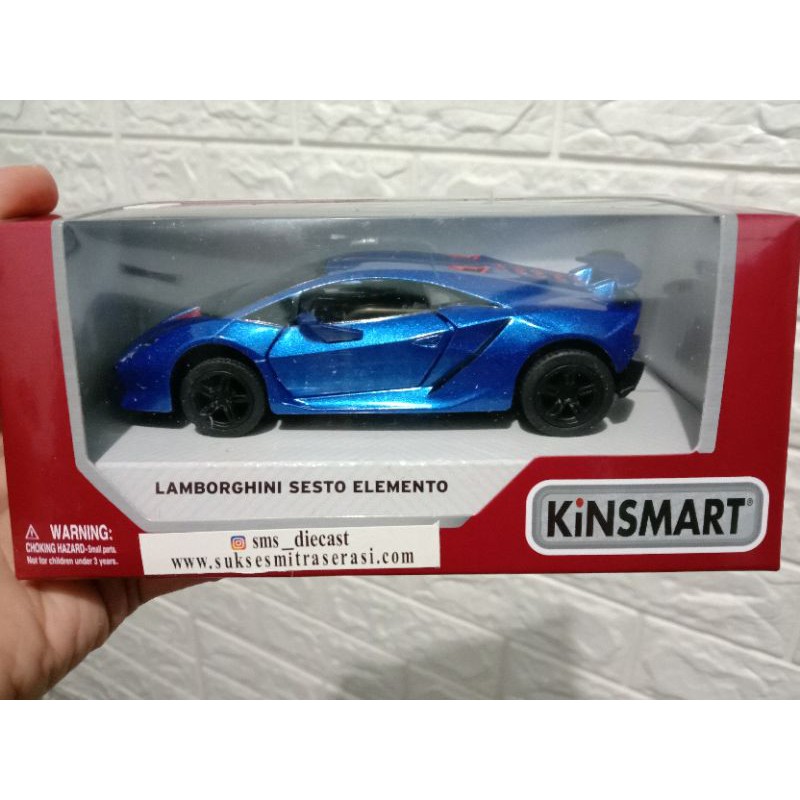 Diecast kinsmart kinsmart 1/36 Lamborghini sesto Elemento Car Kids Toys |  Shopee Malaysia