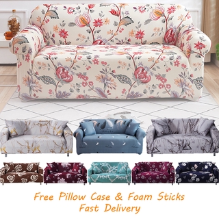 [MY STOCK] Elastic Sofa Cover for Regular or L Shape Stretchable 1/2/3/4-seater Seat Cover