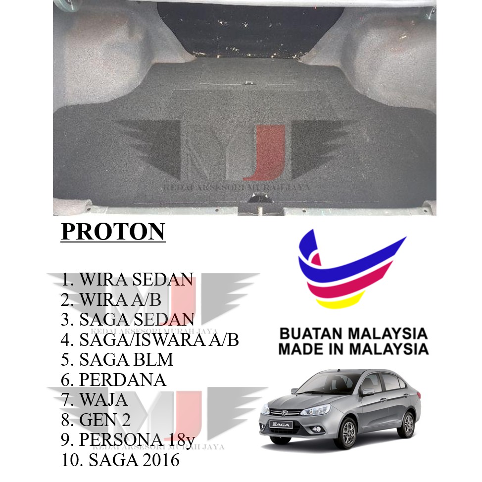 100% Buatan MALAYSIA PROTON Saga 2016 PAPAN TAYAR SPARE (SPARE TYRE BOARD) BOOT BOARD FLOOR BOARD