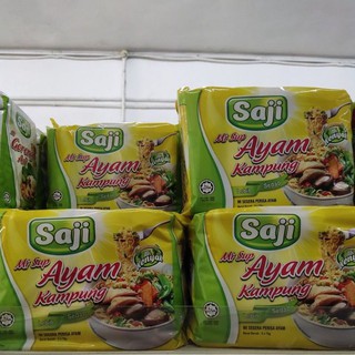 Saji Mi Sup Soto Asli Kari Ayam Kampung Goreng Asli 5 X