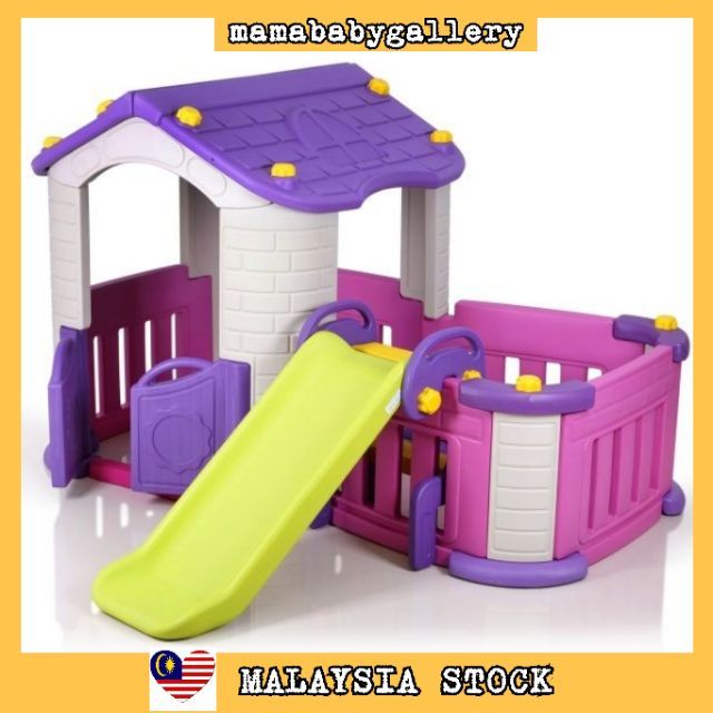 kids plastic playhouse with slide