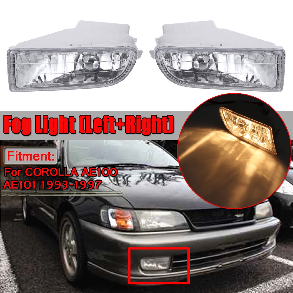 Car Front Bumper Fog Lights With Bulb For Toyota Corola AE100 AE101 1993-1997 