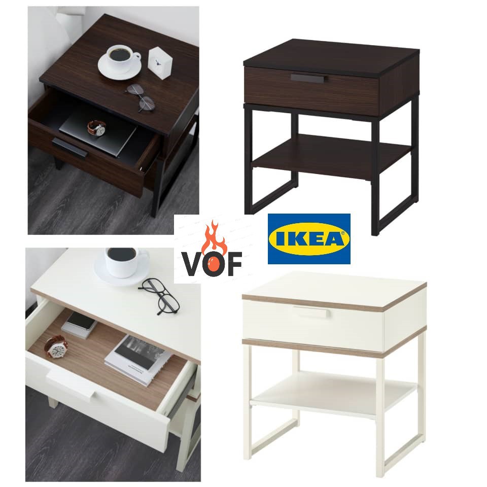 Meja Tepi Katil Ikea Trysil Bedside Table 45x40cm Ikea Bedside Table Ikea Table 100 From Ikea Shopee Malaysia