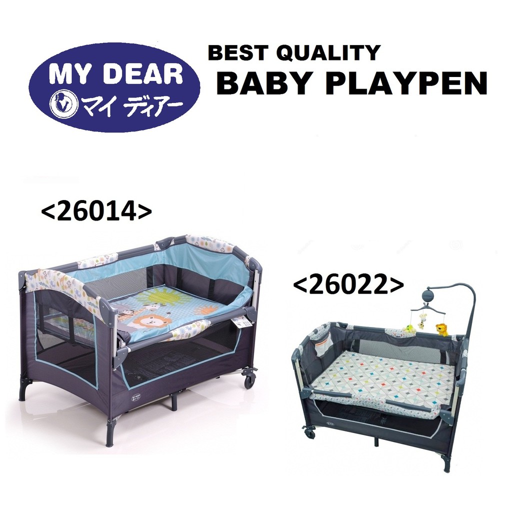 my dear playpen with side slide door