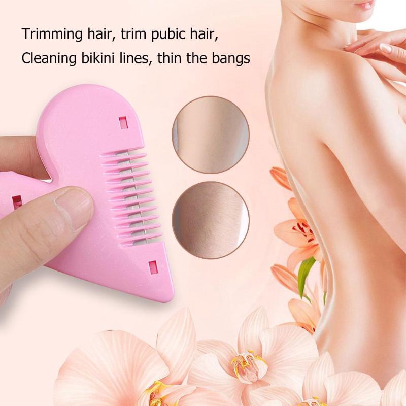 Heart Shape Thinning Hair Cutting Comb Pubic Hair Brushes Trimming Tools  women Trimming Accessories | Shopee Malaysia