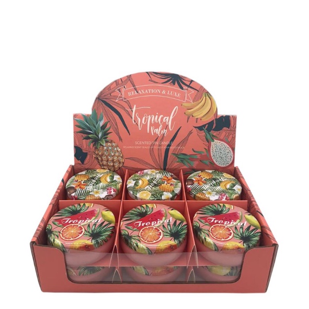 Tropical Palm Scented Tin Candle