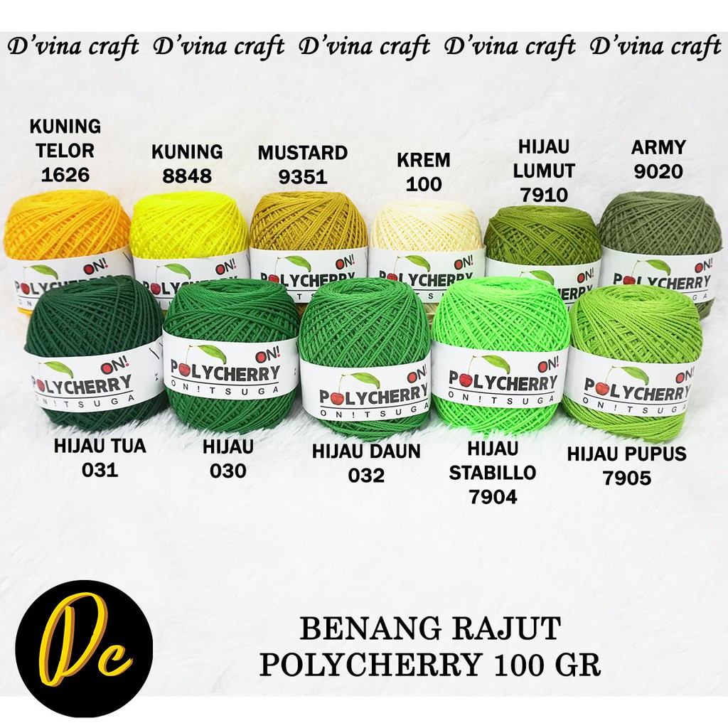 Polycherry Onitsuga Knitting Yarn 100 Gr | Shopee Malaysia