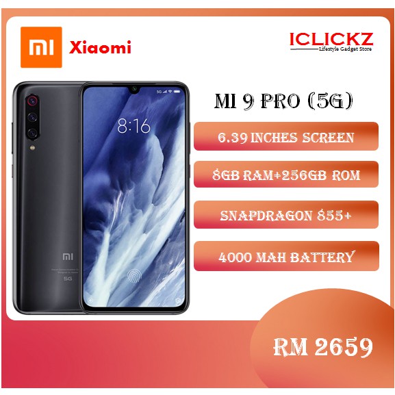 Xiaomi Mi 9 Pro 5G (12GB RAM +512GB ROM) -Original Import Set {China ...