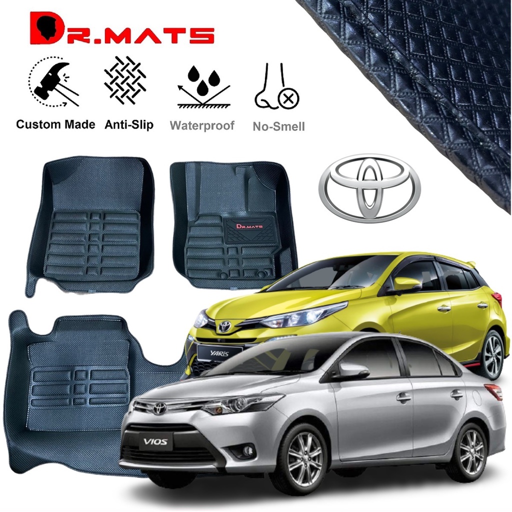 Toyota Yaris / Vios 20192023 Dr.Mats 1 Layer / 2 Layer Diamond 5D