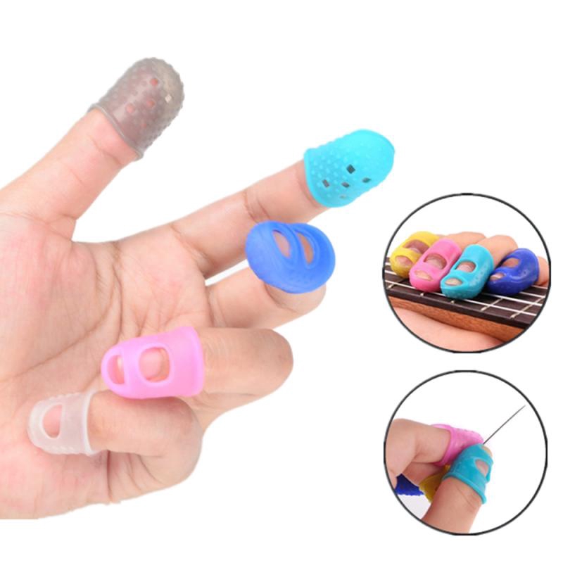 5pcs Guitar Finger Set Silicone Left Hand Finger Protector Practice ...