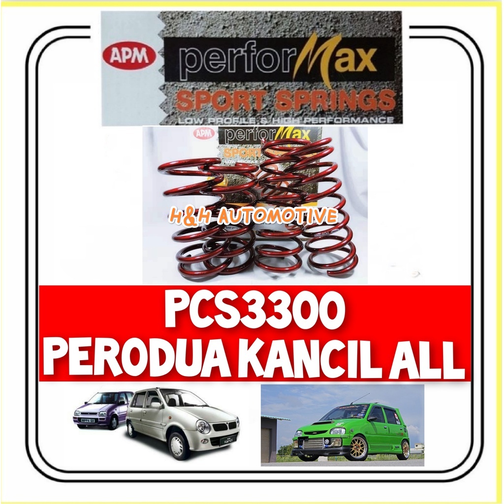 Apm Performax Sport Coil Spring Lowered Perodua Kancil