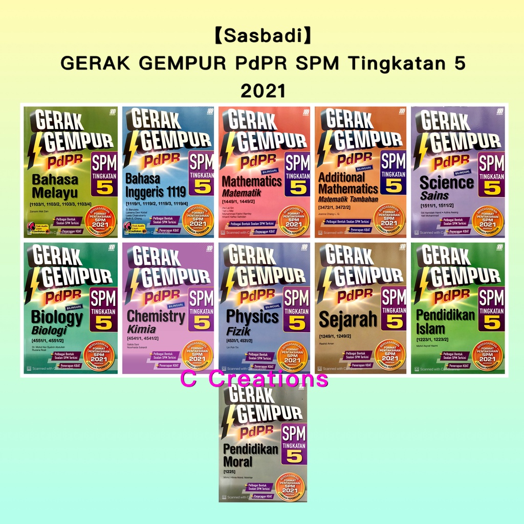 Buku Latihan Gerak Gempur Spm Tingkatan 5 Kssm Bilingual Beecost