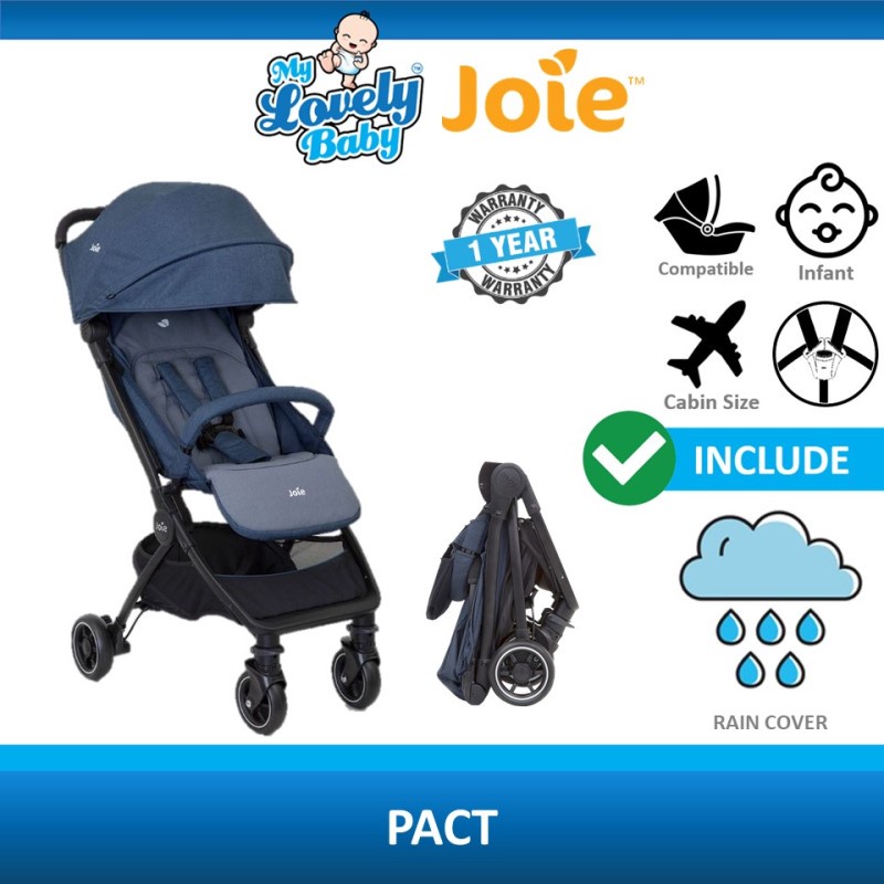 Joie Pact Cabin Baby Stroller Light Weight Compact Shopee Malaysia
