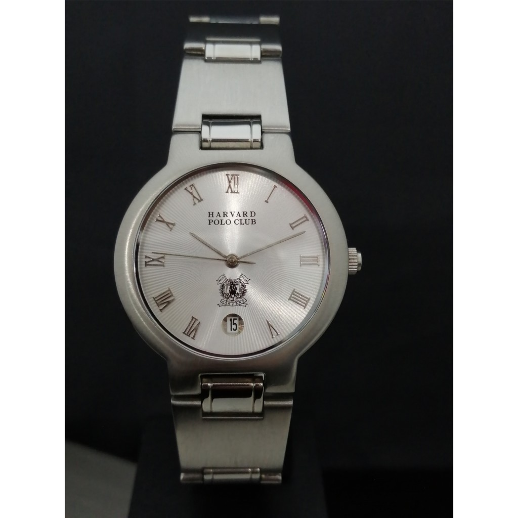 silver polo watch