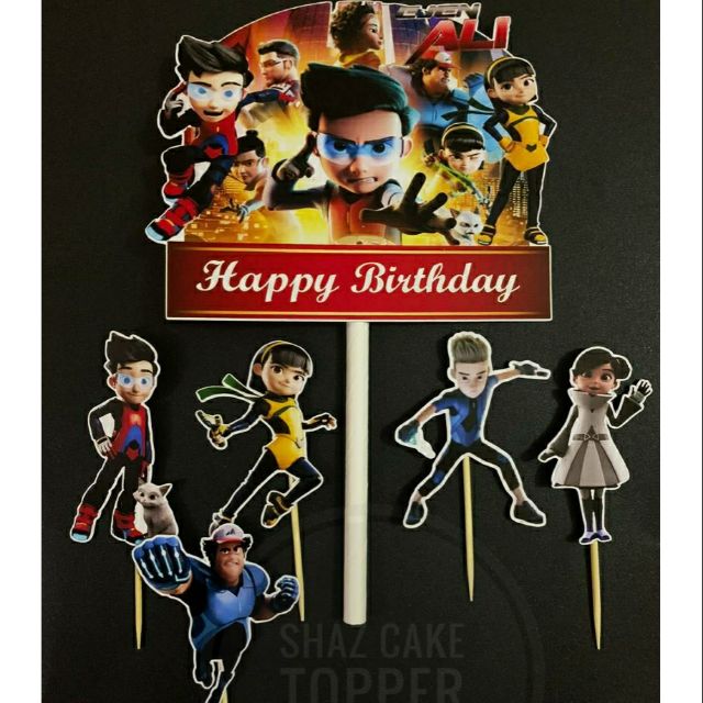 Ejen Ali Cake Topper | Shopee Malaysia