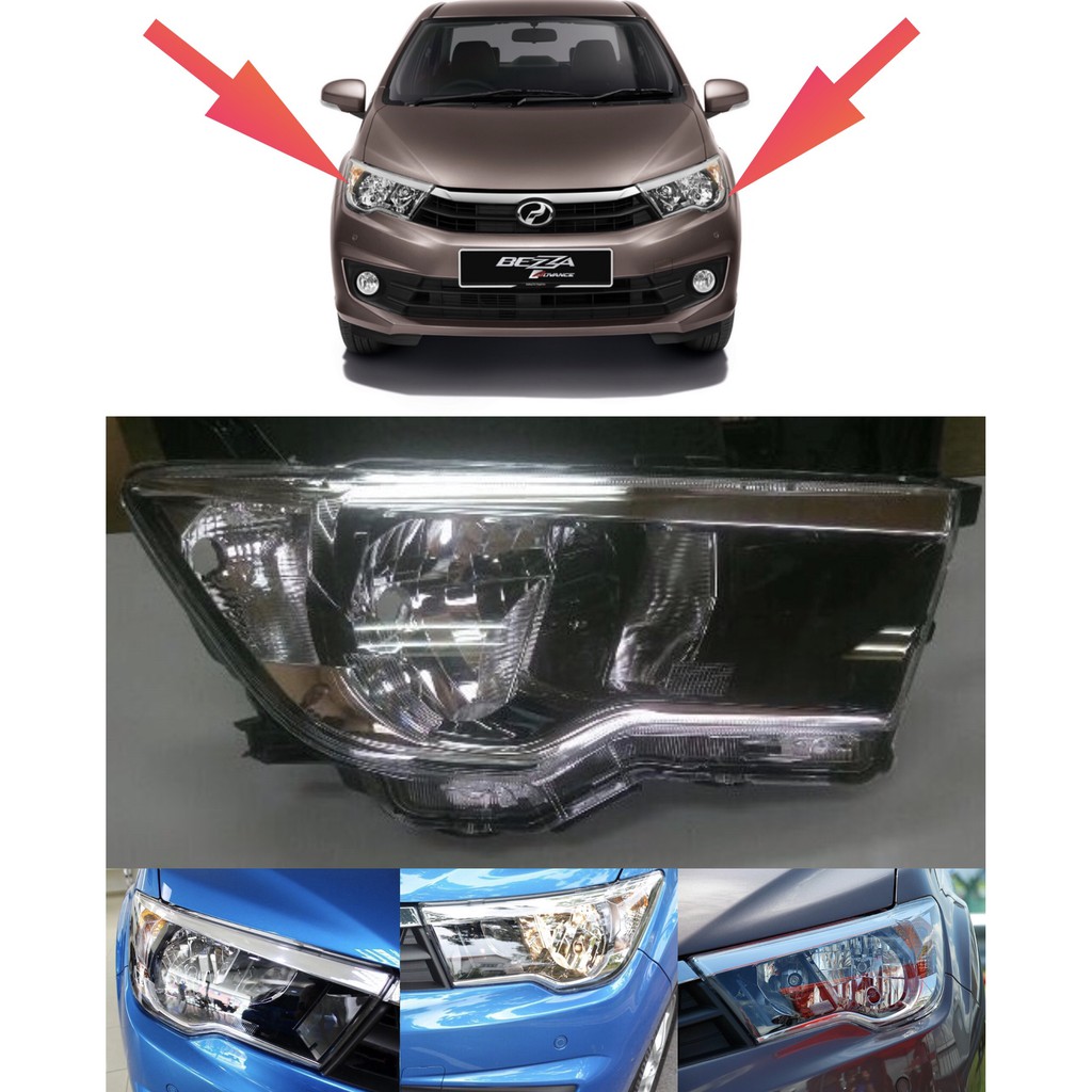 PERODUA BEZZA  HEAD LAMP (NEW) OEM  Shopee Malaysia