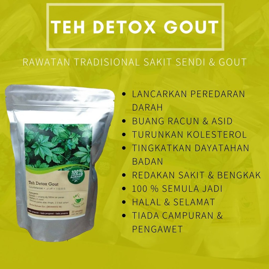 Ready Stock Teh Gout Sakit Lutut Sakit Sendi Sakit Saraf