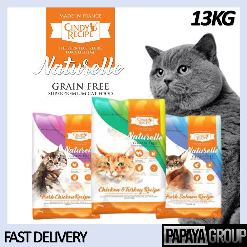 Cindy’s Naturelle Grain Free Super Premium Cat Food 13KG - ( Whole ...