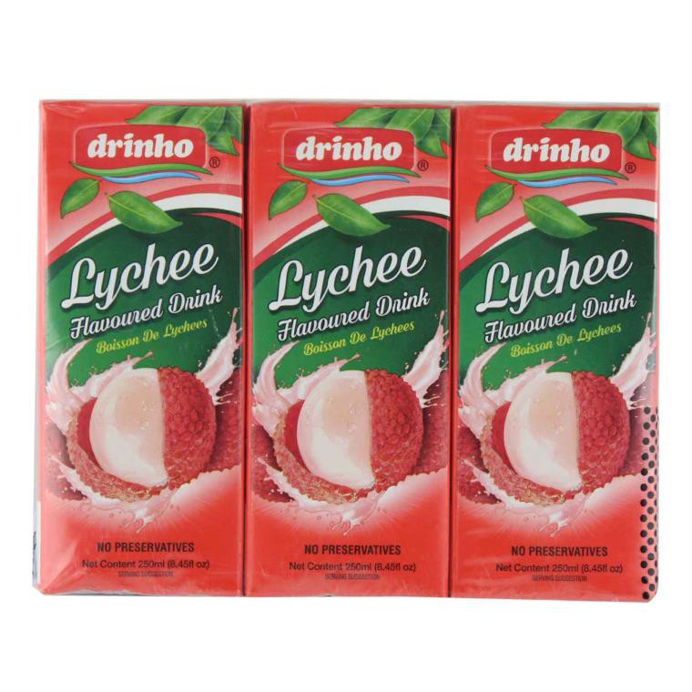 Drinho Assorted Lychee Air Minuman Kotak 6x 250ml Shopee Malaysia
