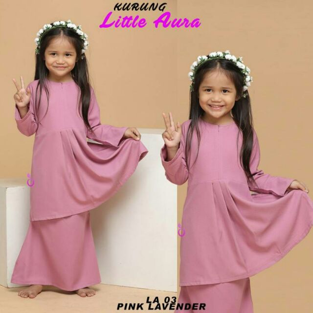  KURUNG  LITTLE AURASALE  Baju  Raya Kurung  Budak  Anak 