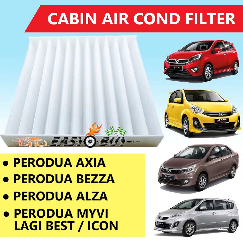 Cabin Air Cond Filter Perodua Alza Axia Bezza Myvi Lagi Best Icon Aruz Penapis Aircond A