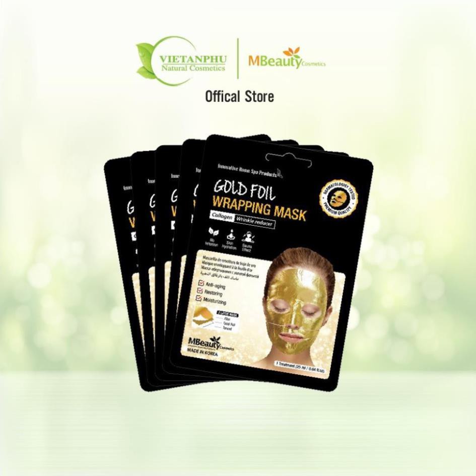 Layer Gold Foil Wrapping Mask 102 Three Layers MBEAUTY Original Korean  Trade Mark | islamiyyat.com