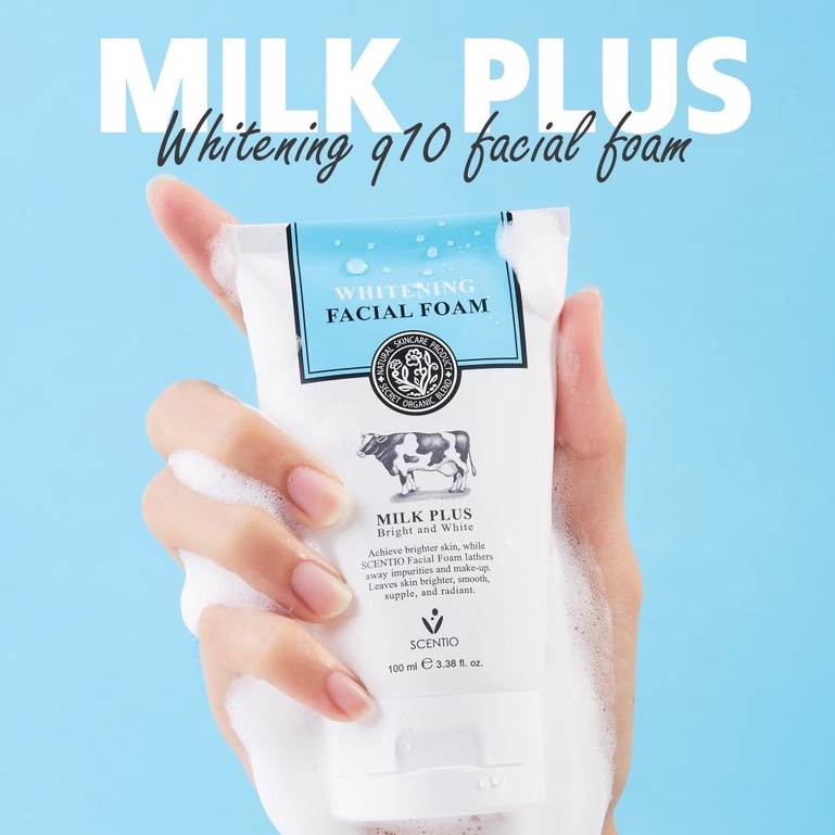 Milk Plus Whitening Q10 Facial Foam (100 ml)