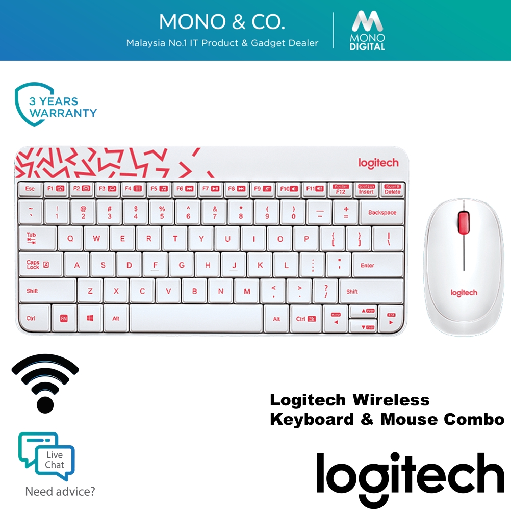 Logitech MK240 Wireless Keyboard & Mouse Combo with USB Nano Receiver