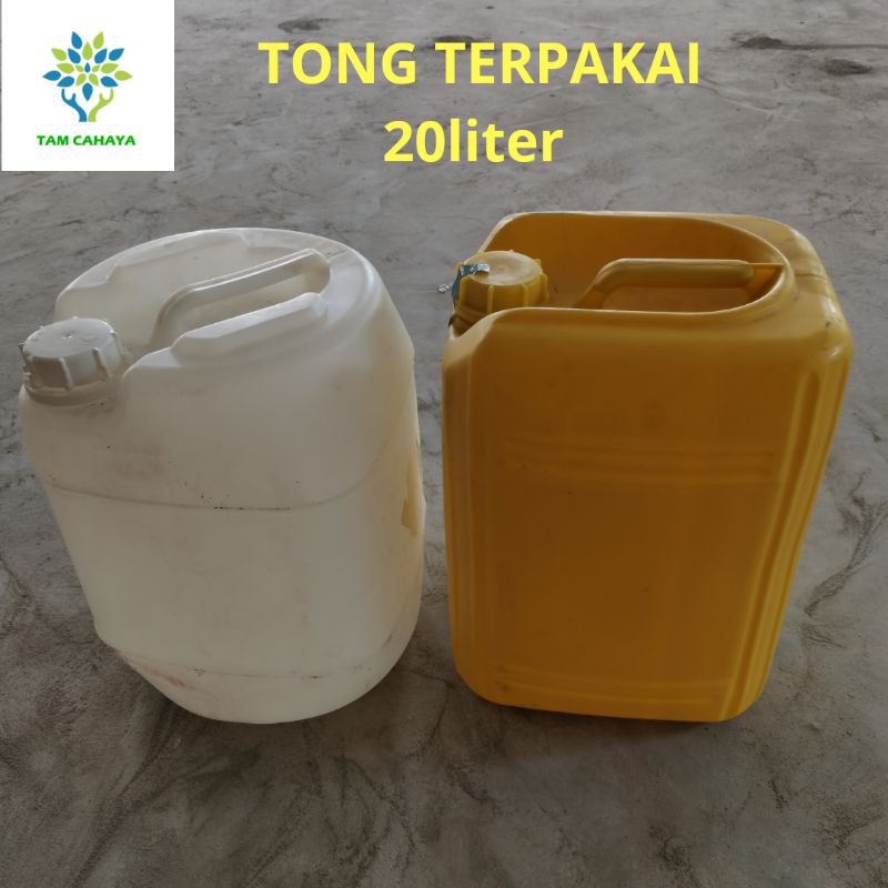 Used Tong Terpakai 20 Liter Used Jerry Can Second Hand Tong Plastik Plastic Chemical Racun Shopee Malaysia