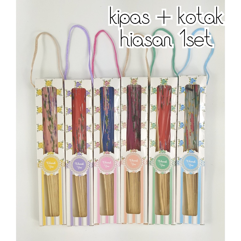 Doorgift Kipas Dgn Kotak Hiasan 22cm Gift260 Door Gift Door Gifts 1pc Shopee Malaysia