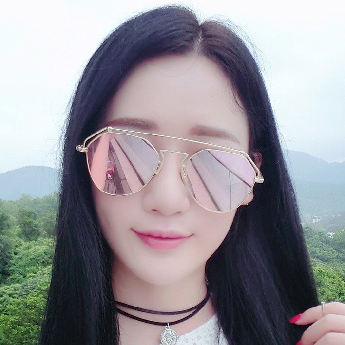 2017 New Korean Men And Women Fashion Sunglasses Net Red Retro