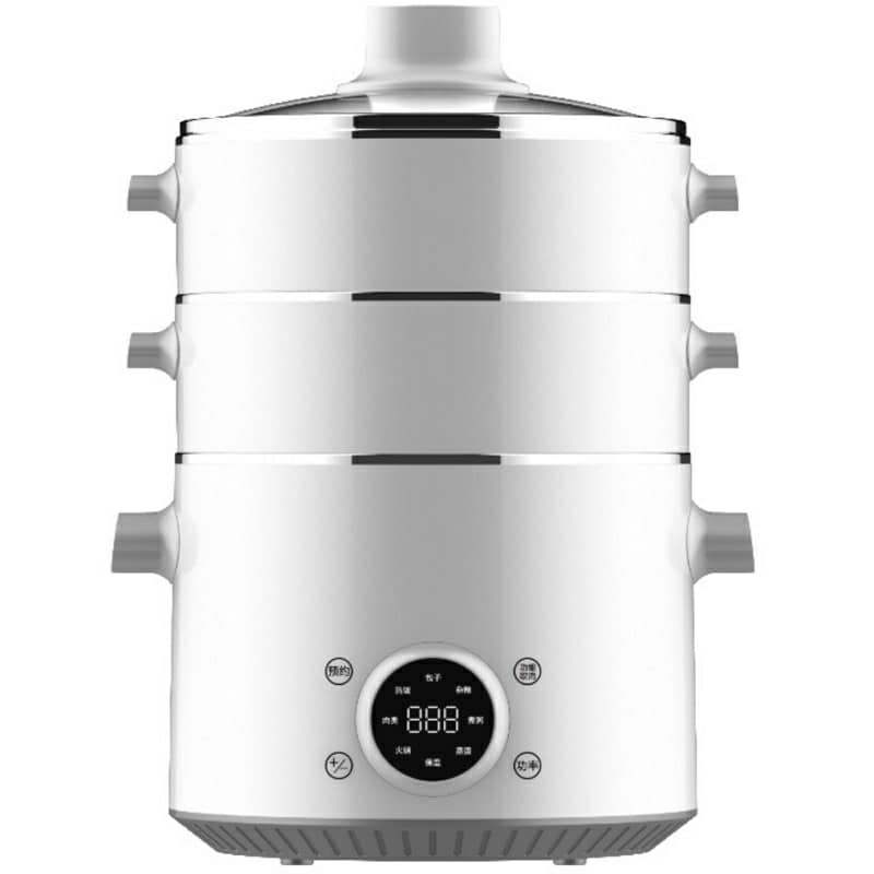 Multifunctional electric steaming and boiling pot Three layer 304 stainless steel steam boiler 多功能电蒸煮锅 三层304不锈钢蒸汽锅