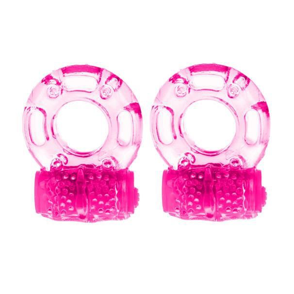Vibrating Ring For Men Womens Pleasure x 2 Set