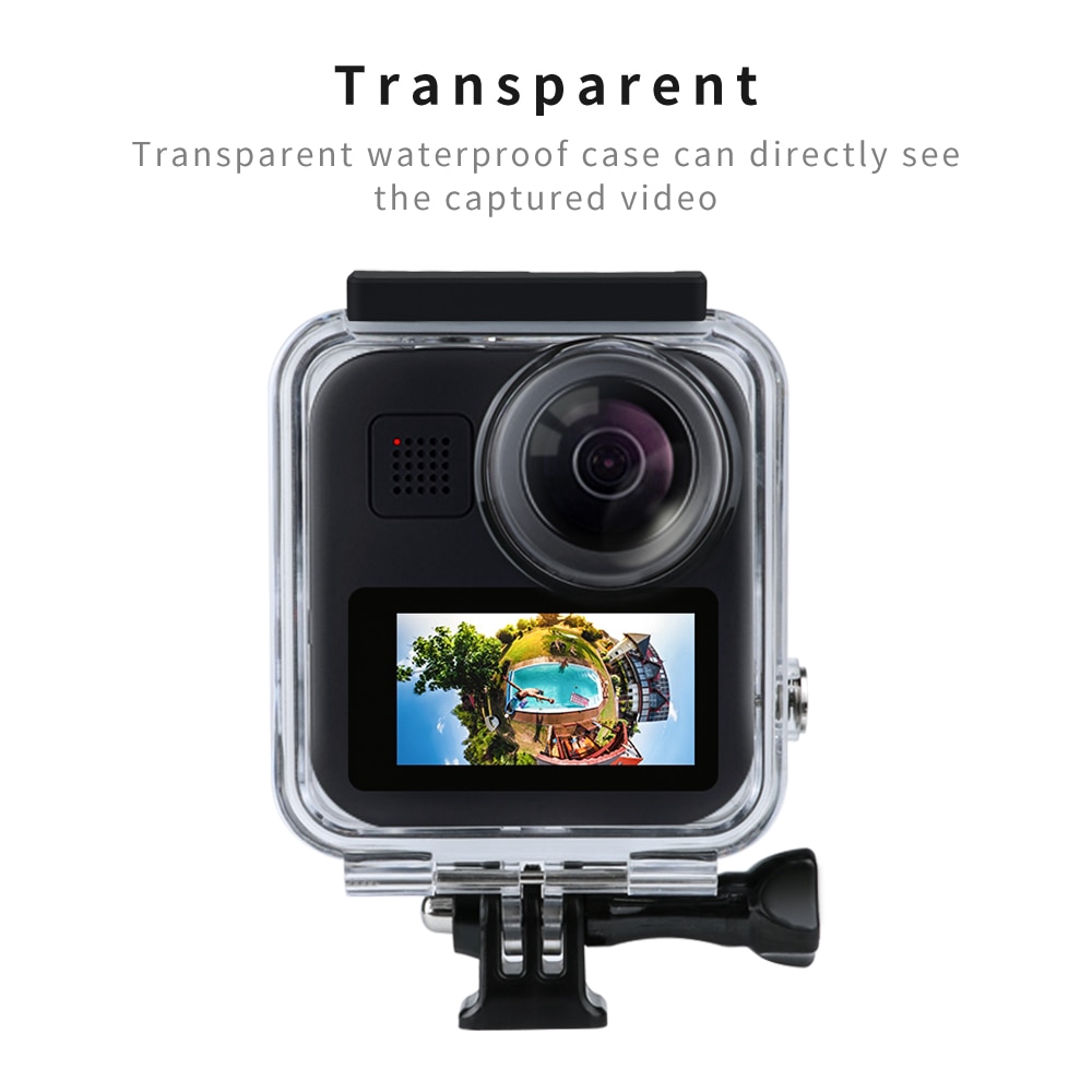 Waterproof Housing Case For Gopro Max 360 Diving Protection Underwater Dive Cover Camera Accessories Www Chokseychem Com