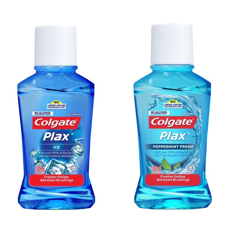 Colgate Plax Mouthwash 100ml - ( Peppermint fresh / ice) | Shopee Malaysia