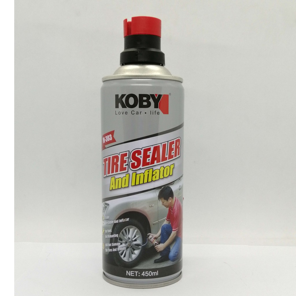 Emergency Flatfix KOBY Repair Flat Tyre Instantly TIRE SEALANT AND