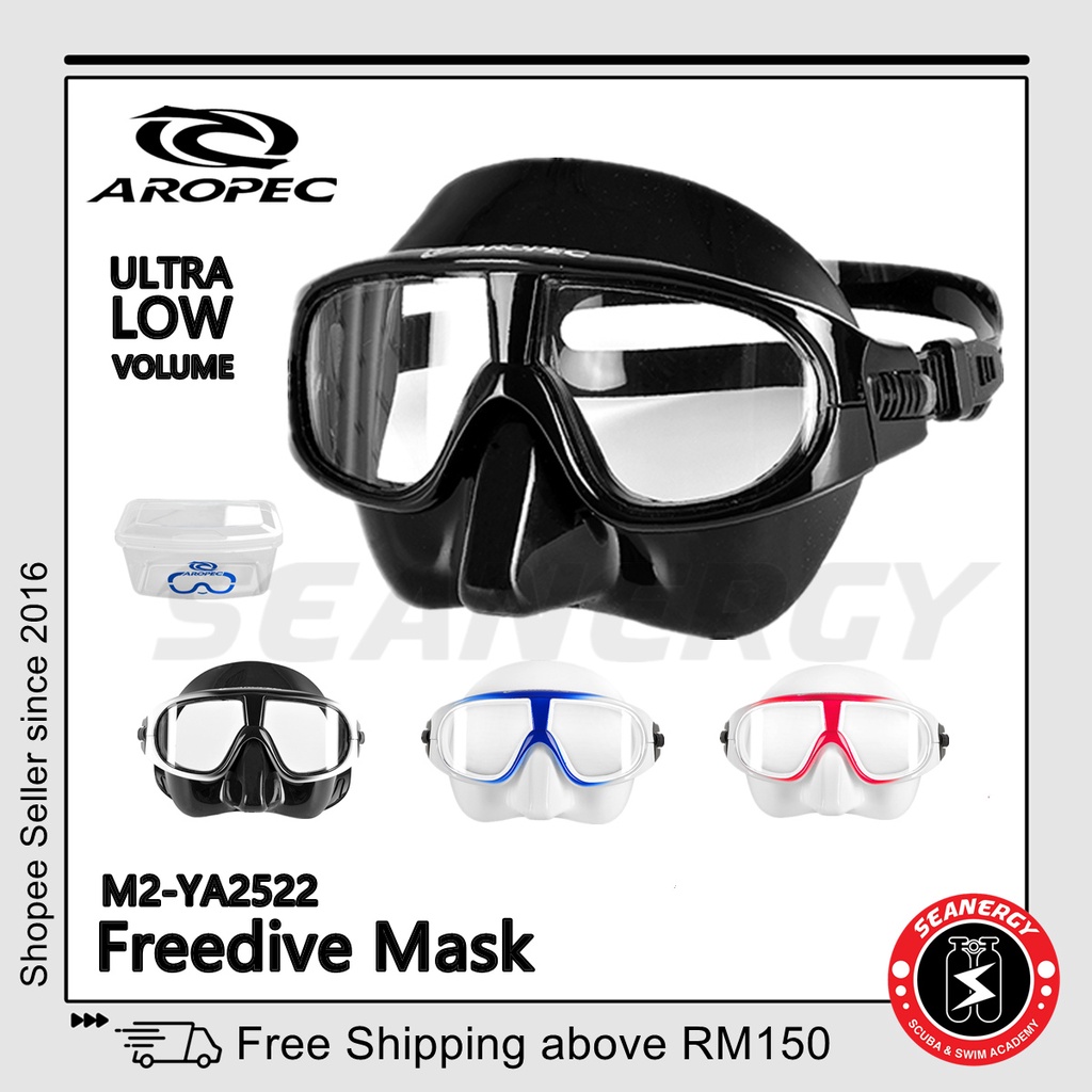 Aropec Freedive Mask Free Diving Mask M2YA2522 Spearfishing Mask Scuba