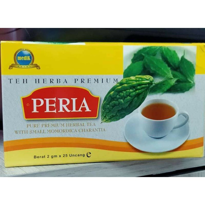 Medik Herbs Teh Herba Premium Peria 25 Uncang Shopee Malaysia