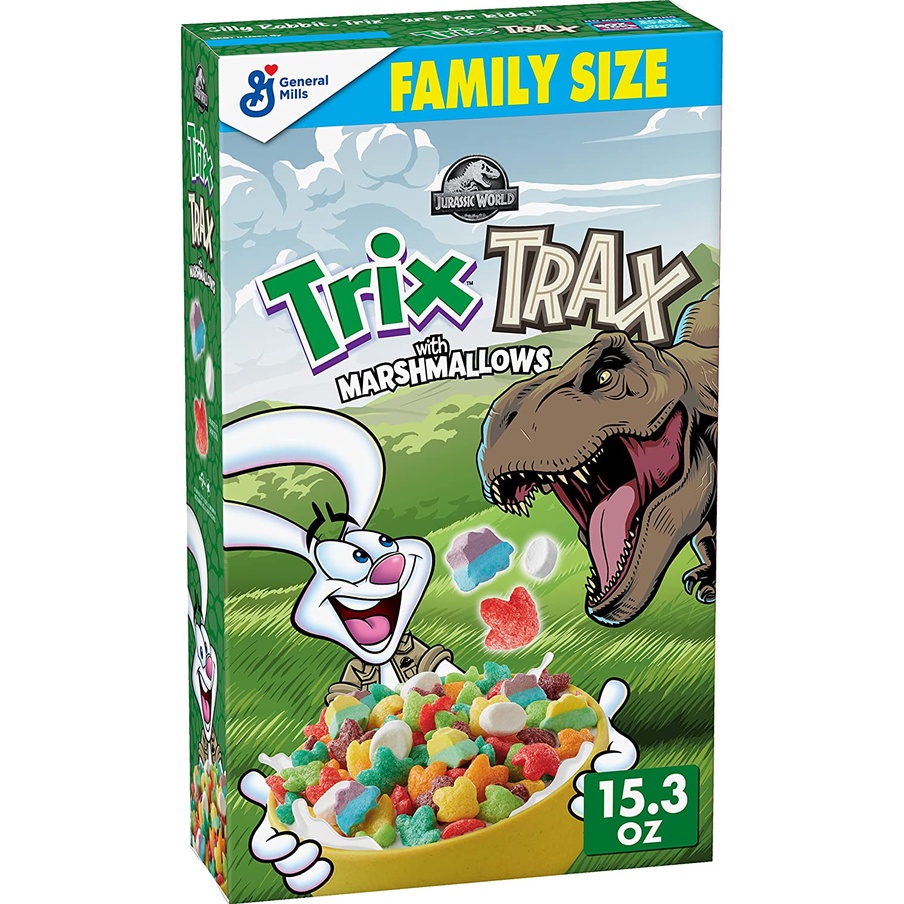 GENERAL MILLS TRIX Trax, Fruit Flavored Corn Puffs Cereal 15.3 oz
