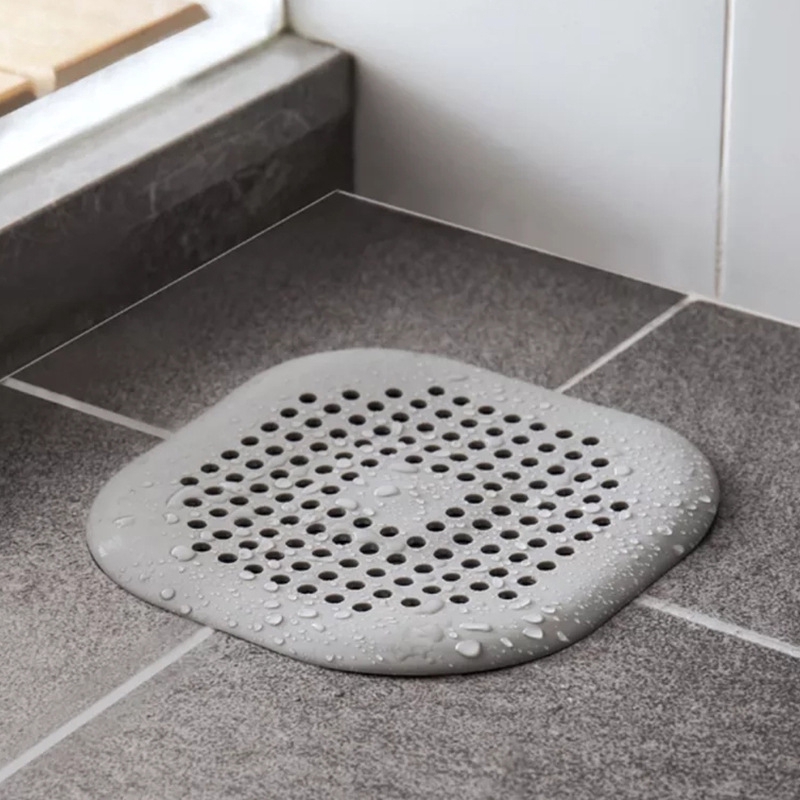 [CR]Shower Drain Covers Silicone Tube Hair Catcher Stopper with Sucker for Bathroom Kitchen