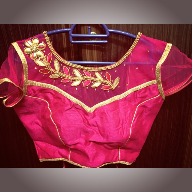 Pink saree blouse ready made | Shopee Malaysia