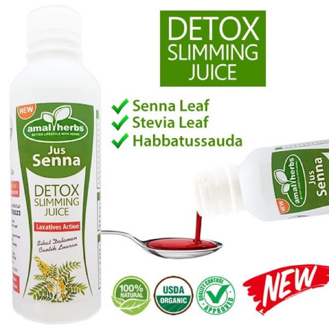 Jus Senna - Detox Slimming Juice  Shopee Malaysia