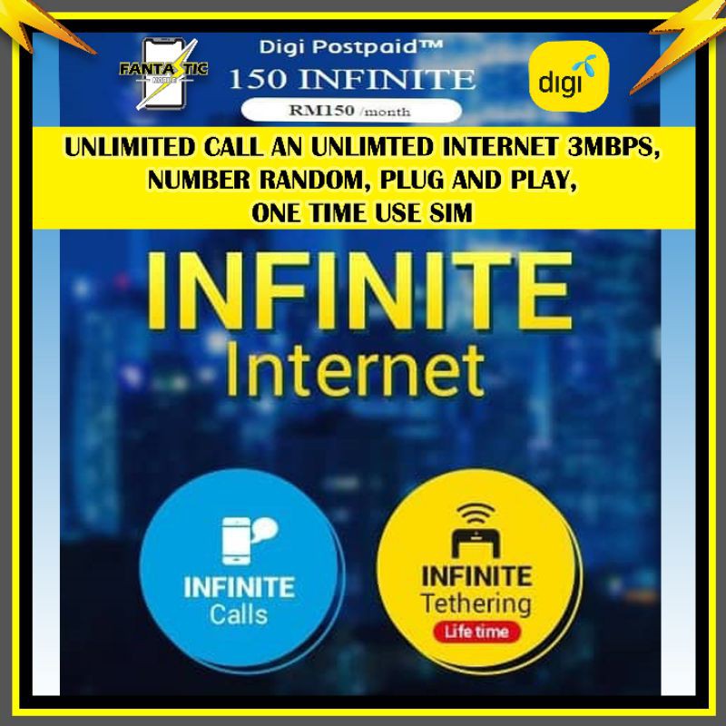 Digi Postpaid 100 Infinite Rm100 Month Online Only Limited Time Offer Shopee Malaysia