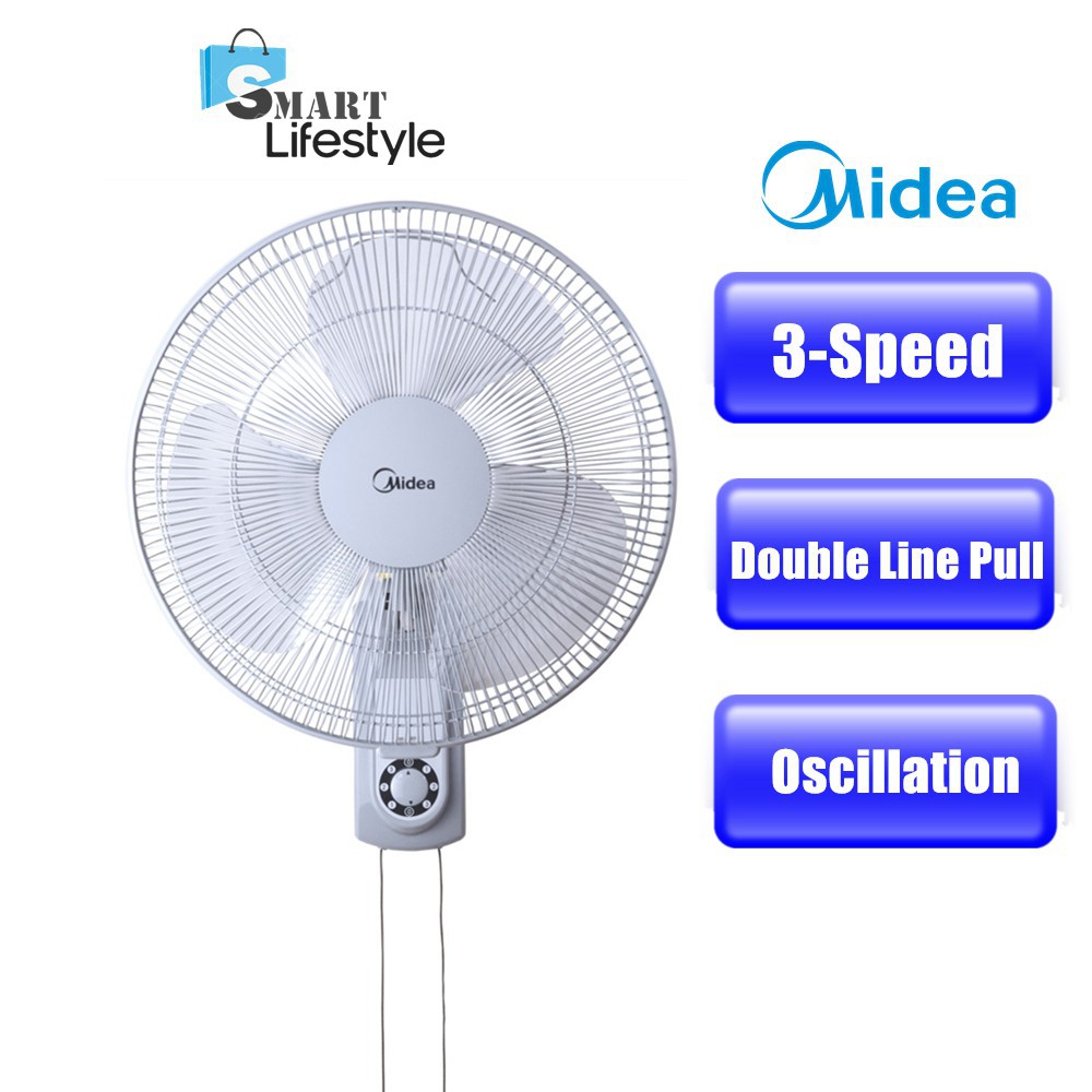 Midea Fan Wall Fan 16 Mf 16fw6h Shopee Malaysia