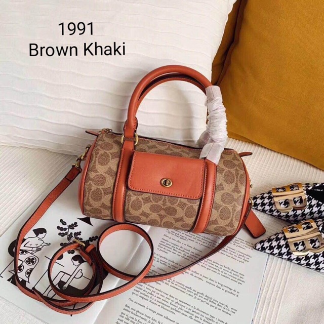 PREMIUM] Coach Signature Barrel Bag 1991 | Shopee Malaysia