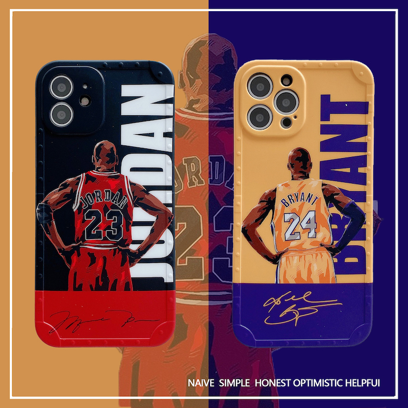 NBA Kobe Bryant Michael Jordan Phone Case for iPhone 14 13 12 11 Pro
