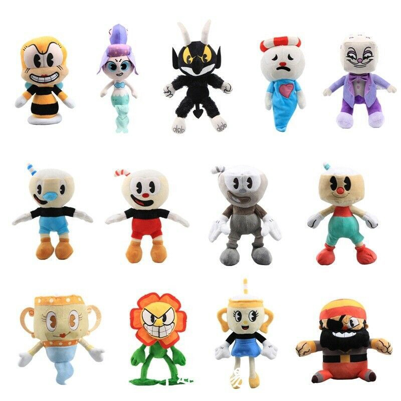 Cagney Carnation Cuphead 10" Stuffed Plush New Series 2 Christmas Gift Toys 