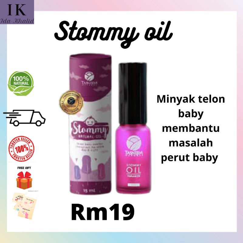 Stommy Oil | Minyak Telon Semulajadi Terbaik | Original| Ready Stok
