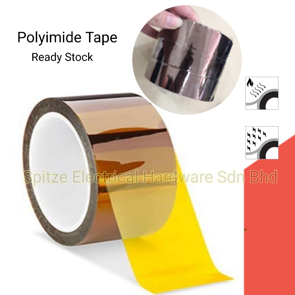 18 25mm POLYIMIDE FILM BROWN KAPTON TAPE ELECTRICAL INSULATION COSMOS