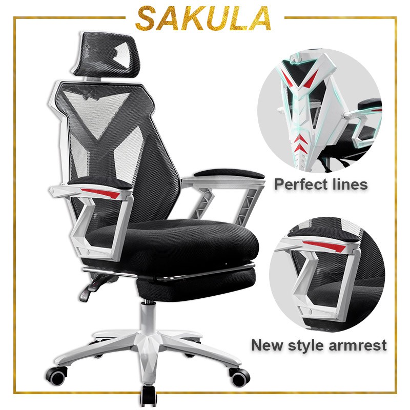 Sakula Gaming Chair Office Chair Adjustable Ergonomic Chair Shopee